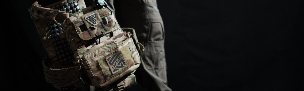 Plate Carrier can protect shooter with inserted armour plate, and allow user to carry more tactical gears with additional attached pouches.