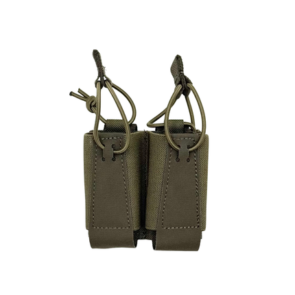 GBRS Style Double Pistol Magazine Pouch - Bungee Retention
