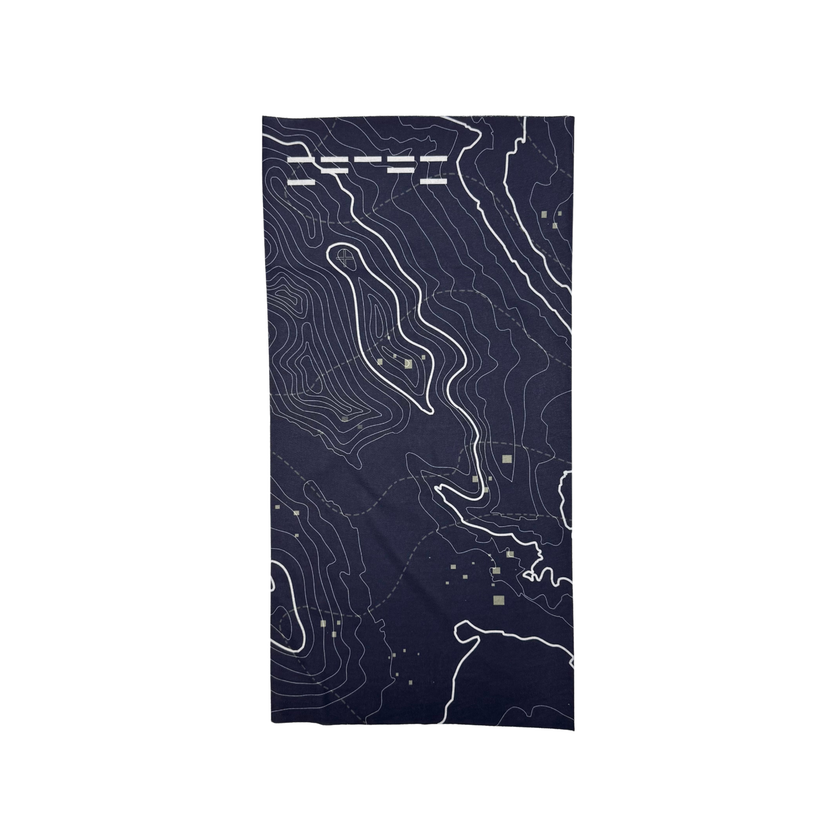 OP Tac Face Wrap - Black Contour Line
