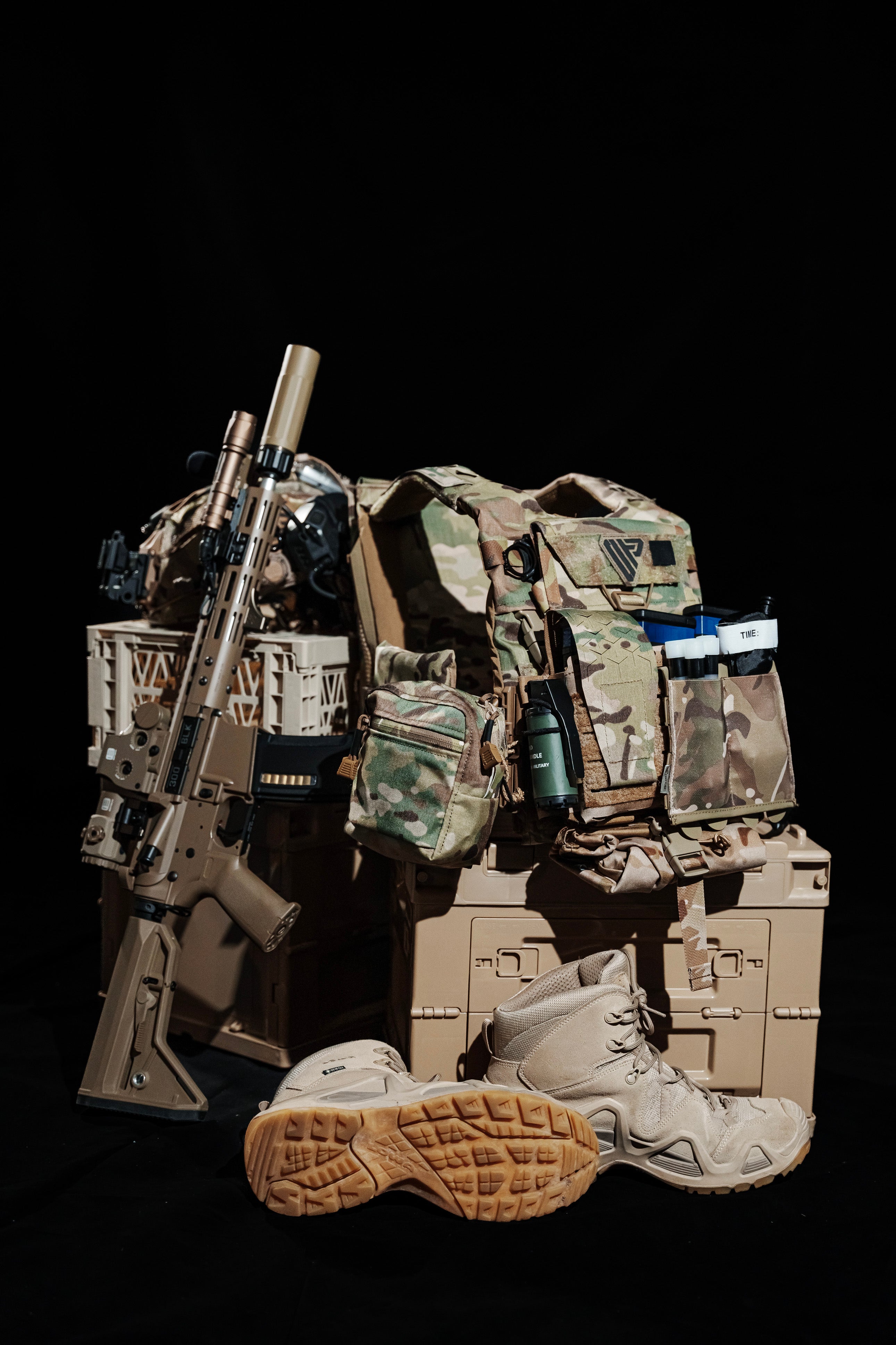 LV-119 Front & Rear Overt Plate Bag REPLICA