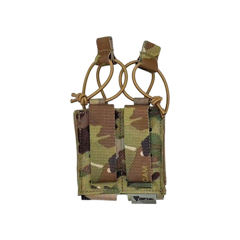 GBRS Style Double Pistol Magazine Pouch - Bungee Retention